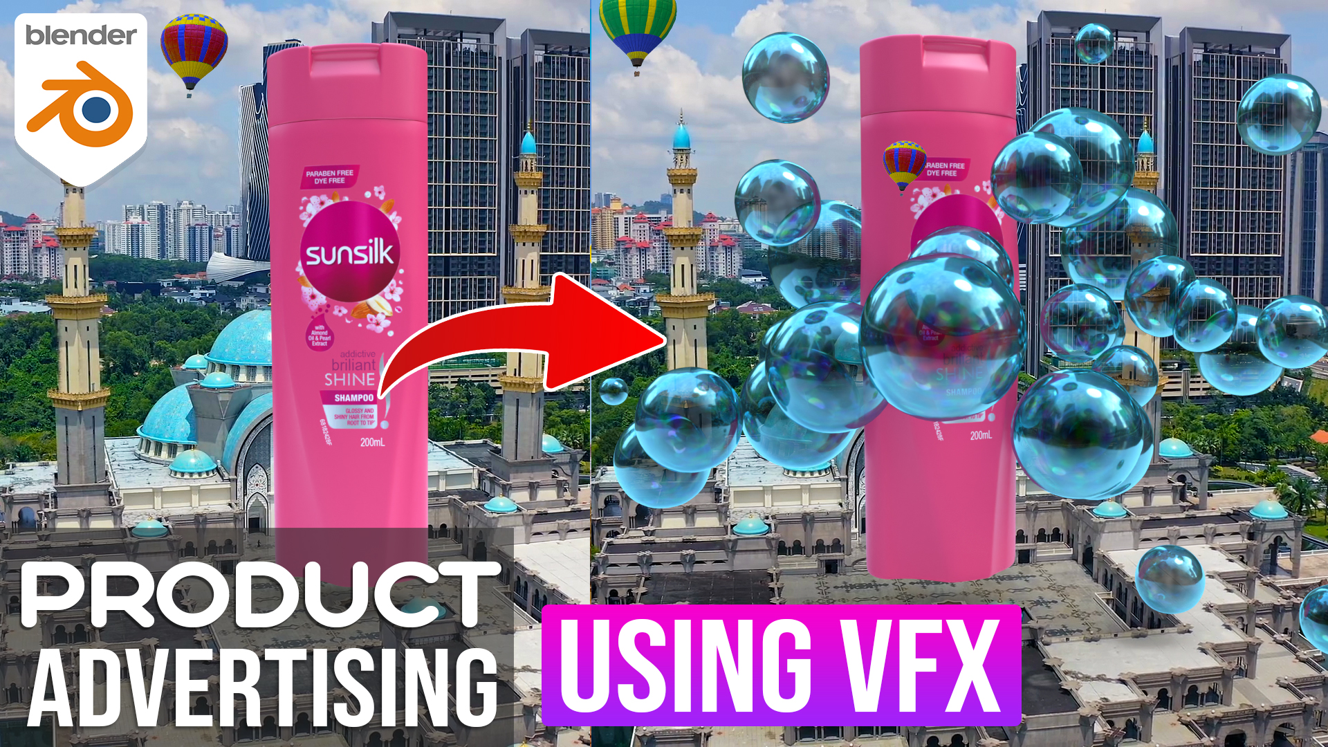 How To Create Blender 3D Product & Bubble CGI Ads Using VFX in Blender