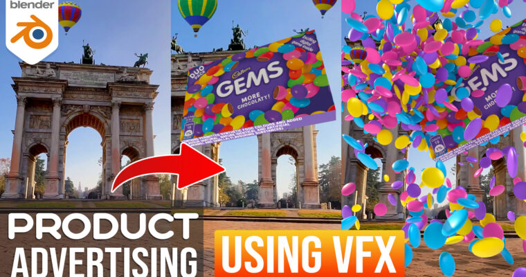 How To Create Blender Candy Gems CGI Ads Using VFX in Blender