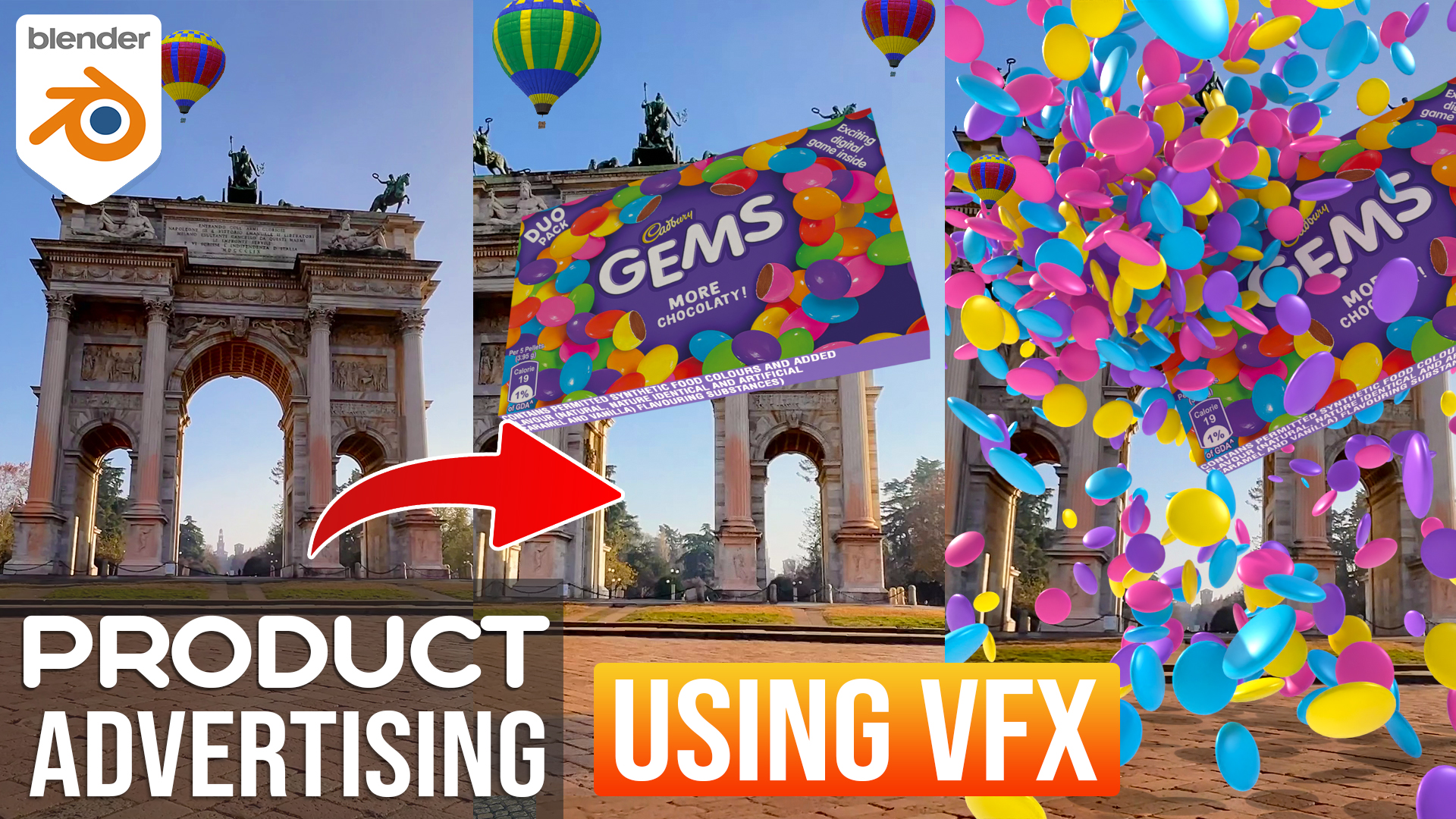 How To Create Blender Candy Gems CGI Ads Using VFX in Blender