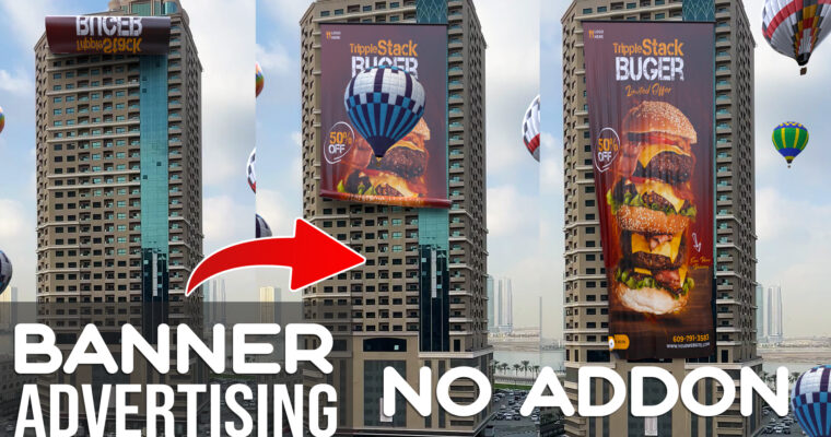 How To Create Banner Unroll CGI Ads in Blender NO ADDON