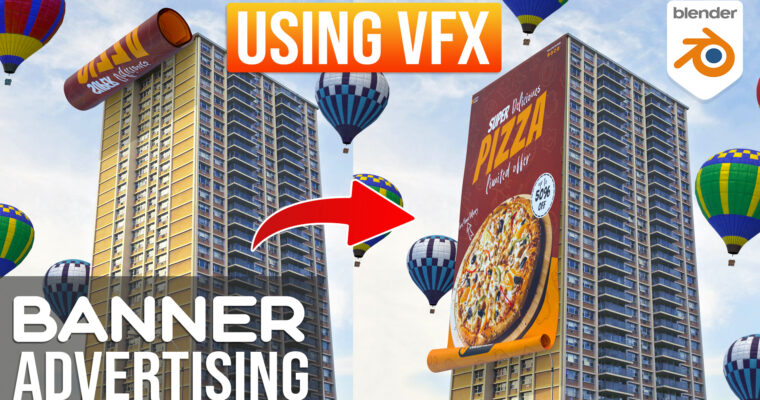 How To Create Banner Unroll and CGI Ads Using VFX in Blender