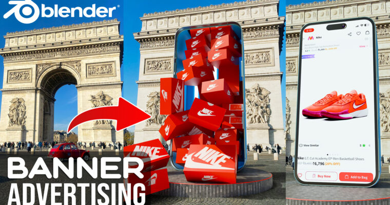How To Create Blender iPhone CGI Ads Using VFX in Blender